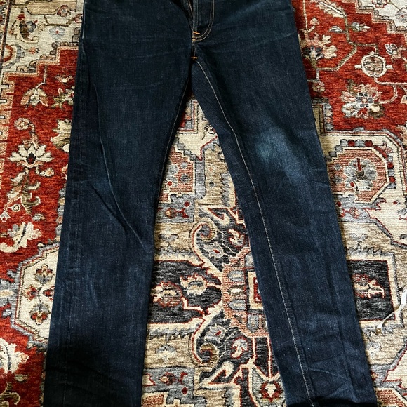 Nudie Jeans Men's Deep Indigo Straight Jeans 34x30
